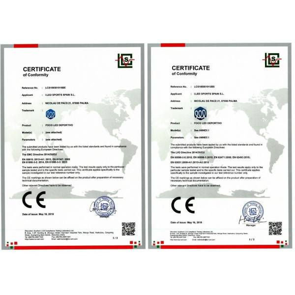 Foco LED Deporte (fútbol, atletismo, beisbol, rugby,...) 1000w