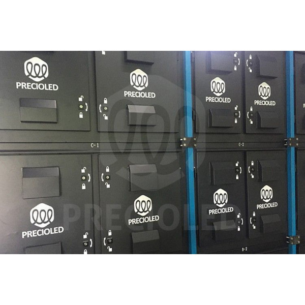 Cabinas pantalla LED Precioled. Parte trasera pantalla LED Display. Vídeomarcador