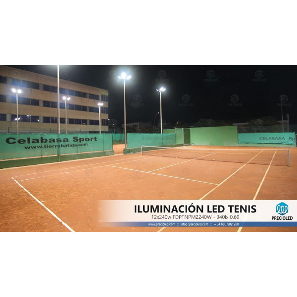 Foco LED pistas Padel, Tenis, baloncesto, basket. 100w