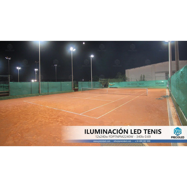 Foco LED pistas Padel, Tenis, baloncesto, basket. 240w
