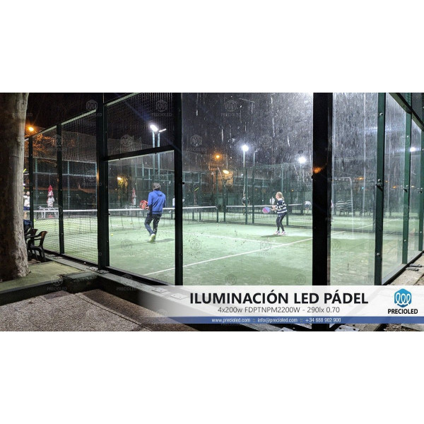 Foco LED pistas Padel, Tenis, baloncesto, basket. 200w