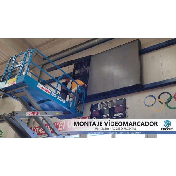Pantalla LED Vídeomarcador para campo de fútbol, balonmano. Marcador