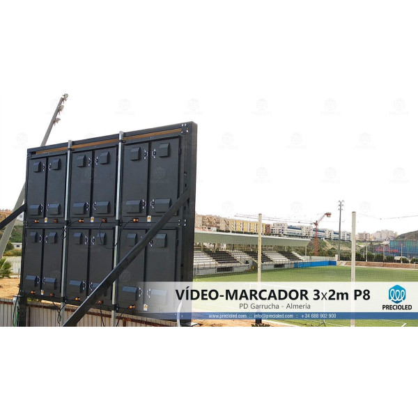 Pantalla LED Vídeomarcador para campo de fútbol, balonmano. Marcador