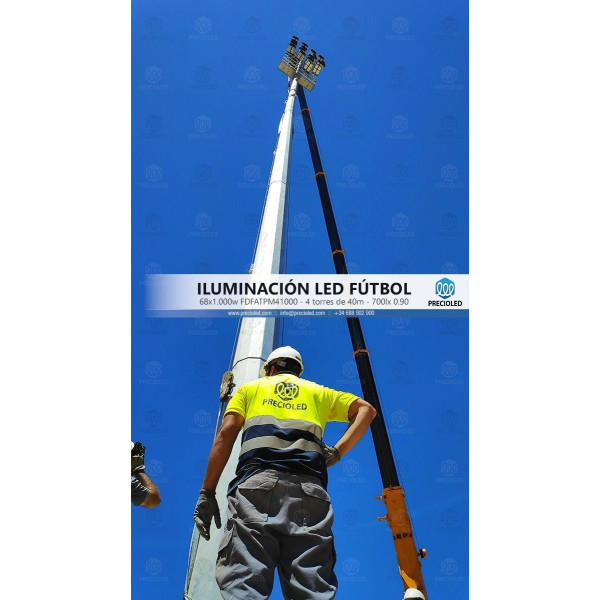 Foco LED Deporte (fútbol, atletismo, beisbol, rugby,...) 500w