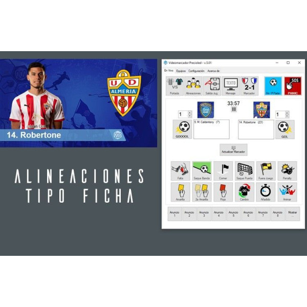 Football Scoreboard Software for LED display. Rugby, Tenis, Hockey, basket