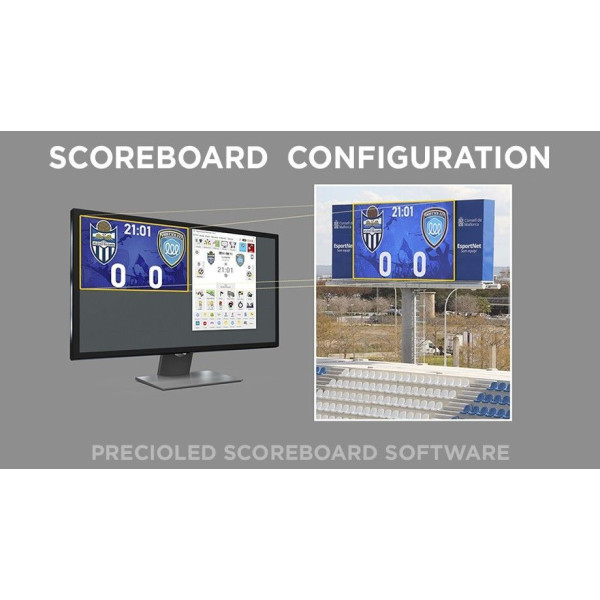 Football Scoreboard Software for LED display. Rugby, Tenis, Hockey, basket