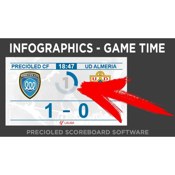 Football Scoreboard Software for LED display. Rugby, Tenis, Hockey, basket