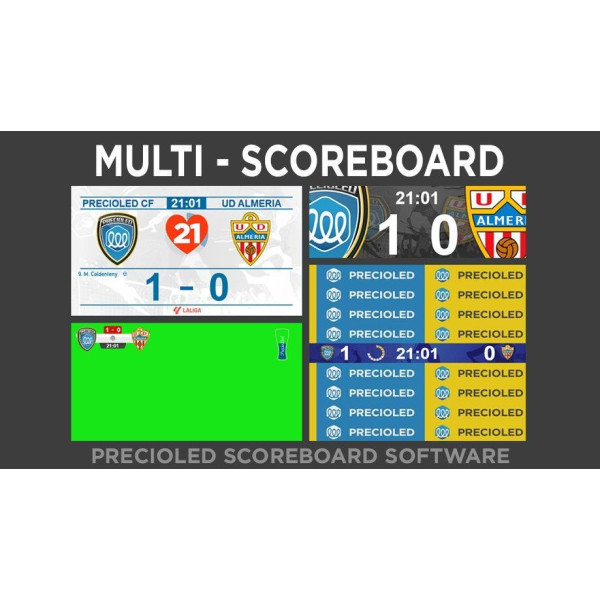 Football Scoreboard Software for LED display. Rugby, Tenis, Hockey, basket