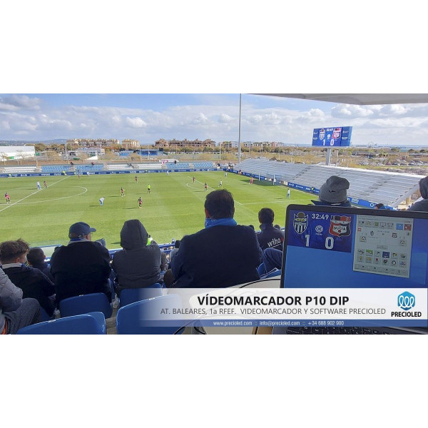 Pantalla LED Vídeomarcador para campo de fútbol, balonmano. Marcador