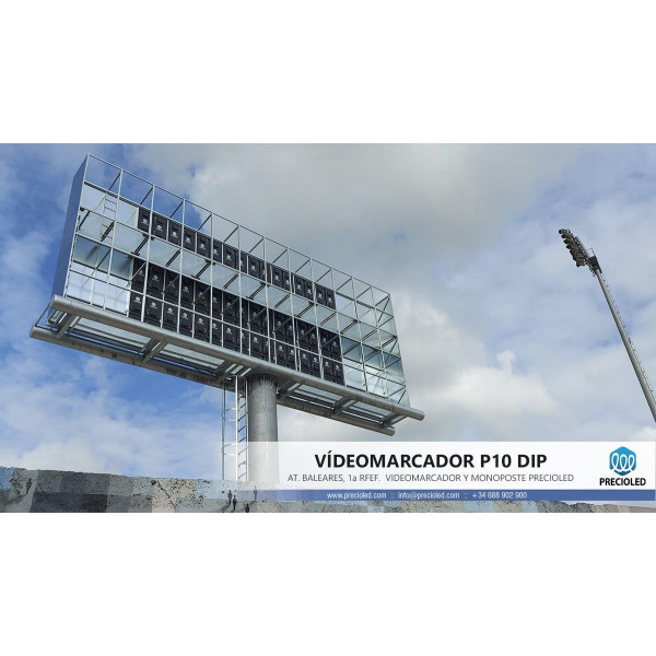 Pantalla LED Vídeomarcador para campo de fútbol, balonmano. Marcador