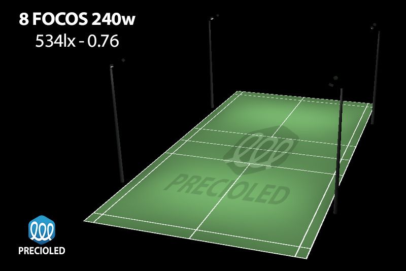 Focos LED Padel World padel tour WPT 240w