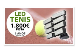 Iluminación LED profesional para pista de tenis desde 1.800€