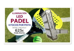 Cómo iluminar pistas de Padel con tan solo 4 focos LED